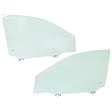 Front, Driver and Passenger Side Door Glasses, Green Tint, Replaces NAGS No. FD24166 GTYN, FD24167 GTYN