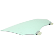 Front, Driver and Passenger Side Door Glasses, Green Tint, Replaces NAGS No. DD12302 GTYN, DD12303 GTYN
