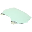Front, Driver and Passenger Side Door Glasses, Green Tint, Replaces NAGS No. DD12302 GTYN, DD12303 GTYN