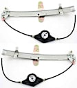 Sedan Rear, Driver and Passenger Side Power Window Regulator, Without Motor