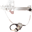 1995-1997 Lincoln Town Car - Rear, Driver and Passenger Side Power Window Regulator, With Motor