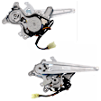 Rear, Driver and Passenger Side Power Window Regulator, With Motor