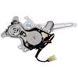 Rear, Driver and Passenger Side Power Window Regulator, With Motor