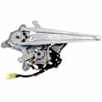Rear, Driver and Passenger Side Power Window Regulator, With Motor