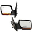 Driver and Passenger Side Mirrors, Non-Towing, Power Adjust, Power Folding, Heated, Chrome, In-housing Signal Light, With memory, With Puddle Light, No Auto-Dimming, No Blind Spot Feature