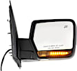 Driver and Passenger Side Mirrors, Non-Towing, Power Adjust, Power Folding, Heated, Paintable, In-housing Signal Light, With memory, With Puddle Light, No Auto-Dimming, No Blind Spot Feature