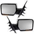 Driver and Passenger Side Mirror, Power Adjust, Heated, Manual Folding, Chrome, In-housing Signal Light, No Memory, No Puddle Light, No Auto-Dim, No Blind Spot Feature