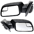 Driver and Passenger Side Mirror, Power Adjust, Heated, Manual Folding, Paintable, In-housing Signal Light, No Memory, With Puddle Light, No Auto-Dim, With Blind Spot Glass