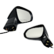 Driver and Passenger Side Mirrors, Power Adjust, Manual Folding, Heated, Paintable, In-housing Signal Light, With memory, No Puddle Light, No Auto-Dimming, No Blind Spot Feature