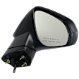 Driver and Passenger Side Mirrors, Power Adjust, Power Folding, Heated, Paintable, In-housing Signal Light, With memory, No Puddle Light, No Auto-Dimming, No Blind Spot Feature