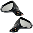 Driver and Passenger Side Mirrors, Power, Manual Folding, Heated, Paintable, In-housing Signal Light, No Memory, No Puddle Light, No Auto-Dimming, No Blind Spot Feature