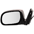 Driver and Passenger Side Mirror, With Memory, No Signal Light, Blind Spot Feature, Puddle Light, and Auto-Dimming, Power Adjust, Heated, Paintable, Manual Folding, Base Model