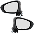 Driver and Passenger Side Mirrors, Power Adjust, Manual Folding, Heated, Paintable, In-housing Signal Light, No Memory, With Puddle Light, No Auto-Dimming, No Blind Spot Feature
