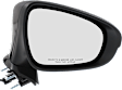 Driver and Passenger Side Mirrors, Power Adjust, Manual Folding, Heated, Paintable, In-housing Signal Light, No Memory, With Puddle Light, No Auto-Dimming, No Blind Spot Feature