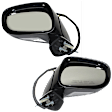 Driver and Passenger Side Mirrors, Power Adjust, Manual Folding, Heated, Paintable, No Signal Light, With memory, With Puddle Light, No Auto-Dimming, No Blind Spot Feature