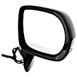 Driver and Passenger Side Mirrors, Power Adjust, Manual Folding, Heated, Paintable, In-housing Signal Light, With memory, With Puddle Light, No Auto-Dimming, No Blind Spot Feature