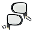 Driver and Passenger Side Non-Towing Mirrors, Power Adjust, Manual Folding, Heated, Paintable, In-housing Signal Light, With memory, With Puddle Light, No Auto-Dimming, No Blind Spot Feature