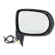 Driver and Passenger Side Non-Towing Mirrors, Power Adjust, Manual Folding, Heated, Paintable, In-housing Signal Light, With memory, With Puddle Light, No Auto-Dimming, No Blind Spot Feature
