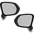Driver and Passenger Side Mirror, Power Adjust, Heated, Power Folding, Paintable, In-housing Signal Light, With Memory, No Puddle Light, No Auto-Dim, With Blind Spot Detection in Glass