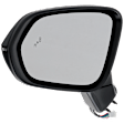 Driver and Passenger Side Mirror, Power Adjust, Heated, Power Folding, Paintable, In-housing Signal Light, With Memory, No Puddle Light, No Auto-Dim, With Blind Spot Detection in Glass