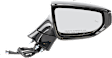 Driver and Passenger Side Mirror, Power Adjust, Heated, Power Folding, Paintable, In-housing Signal Light, With Memory, No Puddle Light, No Auto-Dim, With Blind Spot Light in Glass