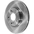 2009 Mitsubishi Eclipse - Front and Rear Brake Disc, Natural Finish, Plain Surface, 5 Lugs, Front-293.88 mm/Rear-261.11 mm, 2.4L 4Cyl