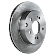 Front and Rear Brake Disc, 4-Wheel Set, Plain Surface, Vented, 5 Lugs