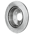 Front and Rear Brake Disc, 4-Wheel Set, Plain Surface, Vented, 5 Lugs