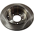 Rear Brake Discs, Plain Surface, Solid, 5 Lugs, 11.89 in. Disc Diameter