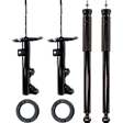 Front and Rear, Driver and Passenger Side Shock and Fully Loaded Strut