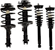 Front and Rear, Driver and Passenger Side Fully Loaded Strut, Hatchback