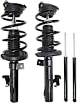 Front and Rear, Driver and Passenger Side Shock and Fully Loaded Strut