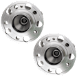 Front, Driver and Passenger Side Wheel Hub, 5 Lugs, With Bearing