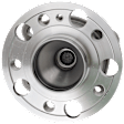 Front, Driver and Passenger Side Wheel Hub, 5 Lugs, With Bearing
