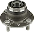 Front, Driver and Passenger Side Wheel Hub, 4 Lugs, With Bearing