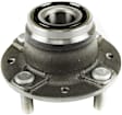 Front, Driver and Passenger Side Wheel Hub, 4 Lugs, With Bearing