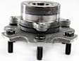 Front, Driver and Passenger Side Wheel Hub, 6 Lugs, With Bearing