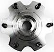 Front, Driver and Passenger Side Wheel Hub, 6 Lugs, With Bearing
