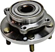 Front, Driver and Passenger Side Wheel Hub, 5 Lugs, With Bearing
