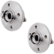 Front, Driver and Passenger Side Wheel Hub, 4 Lugs, With Bearing