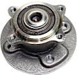 Front and Rear, Driver and Passenger Side Wheel Hub, 4 Lugs, With Bearing, 1.6L, 4Cyl