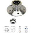 Front Wheel Hub, 5 Lugs, With Bearing, RWD