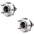 2-Wheel Set Rear, Driver and Passenger Side Wheel Hubs, With Bearing, 43-teeth tone ring; 3.27 in. ABS Tone Ring Diameter, FWD