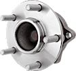 2-Wheel Set Rear, Driver and Passenger Side Wheel Hubs, With Bearing, 43-teeth tone ring; 3.27 in. ABS Tone Ring Diameter, FWD