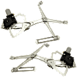 1998 Mercedes Benz E320 - Front, Driver and Passenger Side Power Window Regulator, With Motor