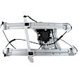 Front and Rear, Driver Side Window Regulators, Power, With Motor