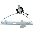 Front and Rear, Driver Side Window Regulators, Power, With Motor