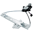 Front and Rear, Driver Side Window Regulators, Power, With Motor