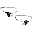 Front, Driver and Passenger Side Window Regulators, Power, With Motor