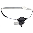 Front, Driver and Passenger Side Window Regulators, Power, With Motor
